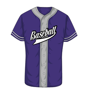 Venta al por mayor de cuello de poliéster uniforme de béisbol personalizable impresión por sublimación completa estilo informal de talla grande jersey de béisbol en blanco - Product Image 5
