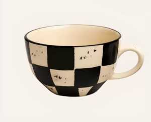 Tasse en céramique imprimée au micro-ondes avec couvercle et cuillère pour café et thé au travail ou à la maison - Product Image 3