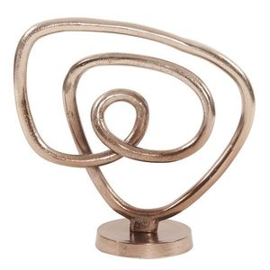 Diseño de alas, mesa con acabado dorado, Metal Marden decorativo, pieza de exhibición para sala de estar, dormitorio, decoración del hogar - Product Image 3