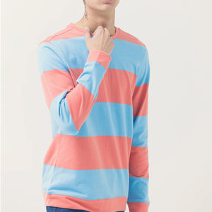 Sudadera de Algodón para Hombre de Alta Calidad al por Mayor, Personalizada, Lisa, Teñida, Cuello Redondo, Suministro ODM - Product Image 3