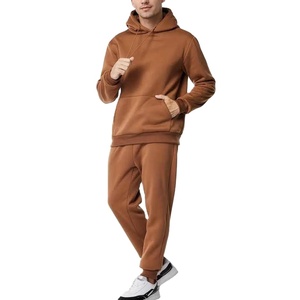 Ensemble de survêtement personnalisé pour homme, couleur unie, respirant, en molleton, deux pièces, pull-over, ensemble de survêtement 2026 - Product Image 2
