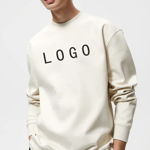 Venta al por mayor de los hombres de invierno de peso pesado bordado personalizado sudaderas con capucha de diseño de gran tamaño francés Terry Sudadera de cuello redondo - Product Image 1