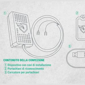 KOMOBI CITY Porte-clés intelligent haut de gamme avec GPS antivol pour motos, intégrant une carte SIM et des fonctionnalités intelligentes - Product Image 5