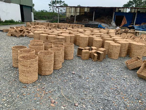 ถาดหวายน้ำ ตะกร้าใส่ของ งานฝีมือ สำหรับบ้านสมัยใหม่และใช้ในร้านค้า จัดจำหน่ายโดยโรงงาน - Product Image 4