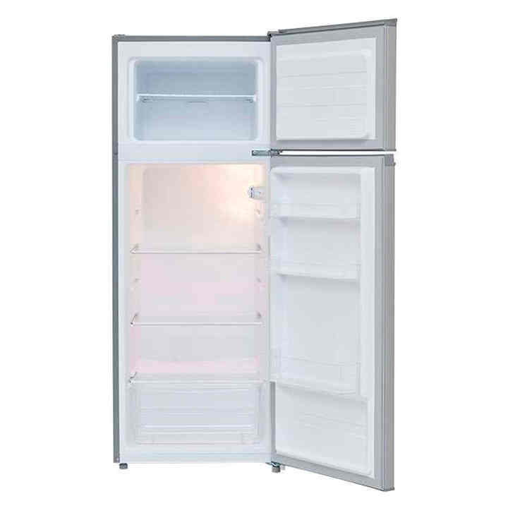 Midea MDRT210CCNLS 8-foot silver top-loading double-door portable home and RV freezer