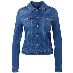 Chaqueta vaquera personalizada para mujer, chaqueta vaquera elástica azul para mujer, hecha en Pakistán, chaqueta vaquera con cuello vuelto de alta calidad para mujer - Product Image 6