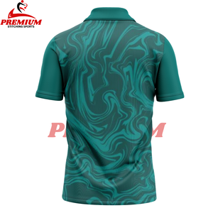 เสื้อโปโลกีฬาแขนสั้นมีกระดุมเสื้อโปโล100% ดีไซน์3D โพลีเอสเตอร์ - Product Image 2