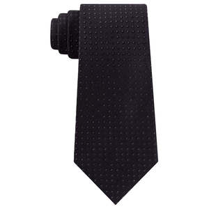 Kenneth Cole Reaction Men's Slim Metallic Neat Black Bow <b>Tie</b> and Cravat Regular Size - Product Image 1