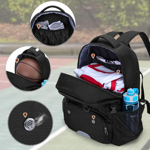 Mochila de equipo de fútbol y baloncesto personalizada, bolsa de pelota impermeable con opciones de bordado y logotipo personalizado o impresión de texto - Product Image 4