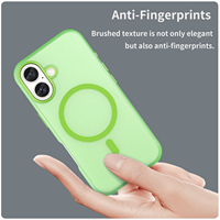 Étui en TPU mat pour 16 Pro Max, antichoc, bouton stéréo magnétique, coque de téléphone portable
