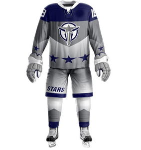 Uniforme de hockey sobre hielo de equipo personalizado de alta calidad Nuevo diseño con nombre OEM Material de poliéster Impresión por sublimación Uniforme de hockey sobre hielo - Product Image 6