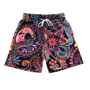 Short en maille cachemire d'entrejambe personnalisé OEM de 6 pouces pour hommes sans quantité minimale de commande polyester été au-dessus du genou StreetwearMen cordon LOGO personnalisé - Product Image 4