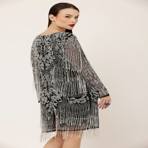 Vestido de Fiesta Corto Bordado y Brillante de Alta Calidad para Mujer |   Elegante Vestido de Noche para Baile de Graduación, Funciones, Banquetes y Eventos - Product Image 2