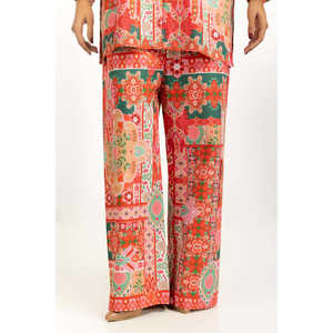 Ensemble coordonné imprimé en viscose slub bohème IPST-55067 pour le printemps/été en tissu crêpe - Product Image 5