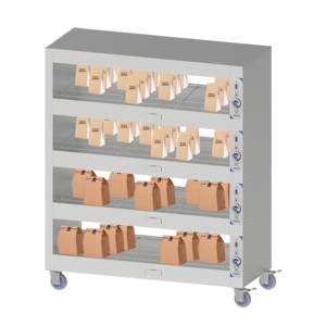 Étagère chauffante mobile 180 pour plaques chauffantes : améliore la température et la commodité des aliments - Product Image 1
