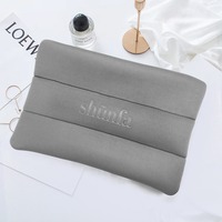 Sac à maquillage en néoprène élégant et grand, avec logo personnalisé, fermeture à glissière, sac de rangement écologique pour gloss à lèvres et cosmétiques pour femmes