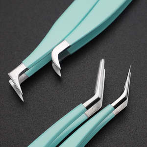 Herramientas bonitas, pinzas para pestañas de acero inoxidable, removedor de puntas, rizador de pestañas, aplicadores de cabeza curva - Product Image 3