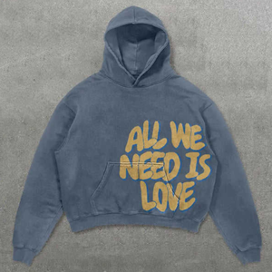 Sudadera con capucha transpirable de talla grande para hombre, ropa de calle personalizada con estampado, sudaderas con capucha de gran tamaño para hombre - Product Image 6