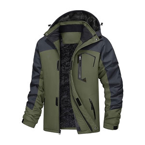Blouson d'hiver personnalisé avec logo sur le devant, col montant, taille sur mesure, coupe-vent matelassé en duvet, vente en gros - Product Image 6