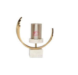 Bougeoir en métal fini or avec verre votif Vente chaude Bougeoir en métal à bas prix - Product Image 2