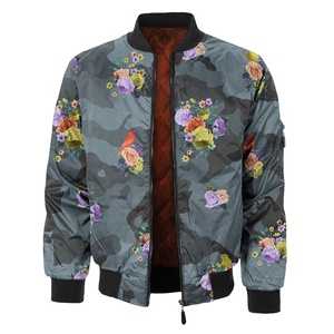 Wholesale Custom Men's Stylish Satin Bomber <b>Jacket</b> <b>Winter</b> <b>Waterproof</b> Eco-Friendly Stand Collar with Custom Logo - Product Image 3