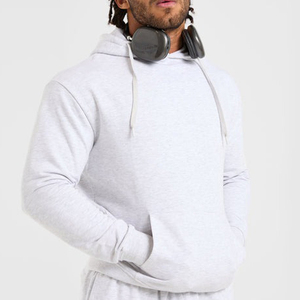 เสื้อฮู้ดของผู้ชายผ้าคอตตอนพิมพ์ลายพัฟฟ์ทรงพอดีตัวโลโก้ออกแบบได้ตามต้องการสำหรับกลางแจ้ง - Product Image 2