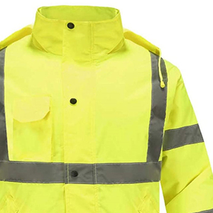Chaqueta de Seguridad Unisex Personalizada de Algodón Reflectante de Alta Visibilidad y Retardante de Llama y Chaleco de Seguridad Nocturno para Invierno - Product Image 6
