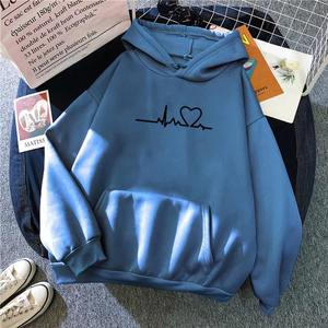Fabricantes de logotipo personalizado Diseño de lujo Sudadera con capucha Moda en forma de corazón Sudadera con capucha Unisex Y2K Ropa de calle para mujer Sudadera con capucha en temporada de invierno - Product Image 4