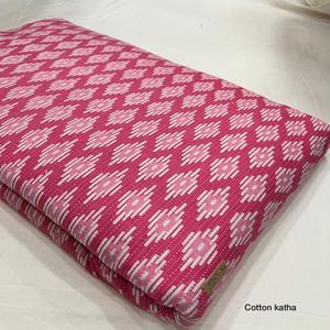 Tissus cousus en coton Kantha sur mesure Tissu de créateur de vêtements imprimé de blocs vibrants brillants pour filles pour rideaux auvents - Product Image 3