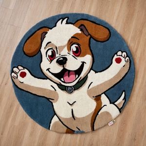 Tapis d'animal tufté personnalisé: conception en forme de chien - Product Image 5