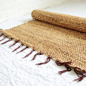 พรมผักตบชวางานฝีมือจากหญ้าทะเลงานฝีมือในเวียดนามทำด้วยมือโดยโรงงานในเวียดนาม-HC10016 - Product Image 2