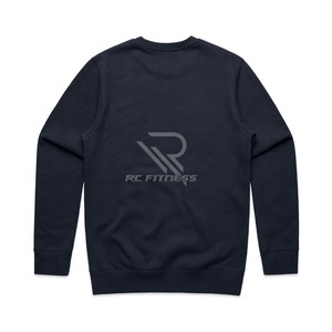 เสื้อสเวตเชิ้ตคอกลมผ้าฝ้ายสั่งทำขายส่ง พร้อมพิมพ์โลโก้ เสื้อฮู้ดดี้ผู้ชายสีพื้น - Product Image 4