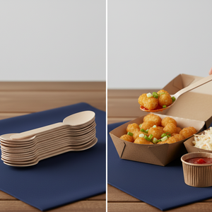 Cucharas de Madera Miniatura de 110 mm al por Mayor para Servicio de Alimentos, Cucharas Desechables de Madera de Abedul Natural, Vajilla Sostenible de Alta Calidad - Product Image 6