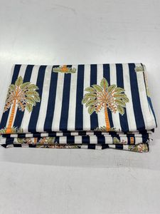 Indian Pure Cotton Fabric with Palm <b>Tree</b> Design for Dress Making and Sewing Yard <b>Curtains</b> - Product Image 4