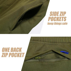 Pantalones cortos de chándal OEM para hombre para verano, ropa deportiva, tela de algodón, bolsillos en la cintura y costuras personalizables - Product Image 5