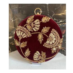 Embrayage perlé fait à la main inspiré par un concepteur de haute qualité pour des occasions formelles broderie à fermeture à bouton durable prête à quantité minimale de commande - Product Image 2