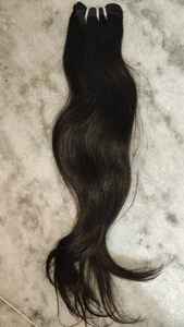 Precio al por mayor Paquetes de cabello indio crudo Proveedores, Paquetes de cabello alineado con cutícula virgen Tejido, Extensión de cabello humano estirado Doble - Product Image 6