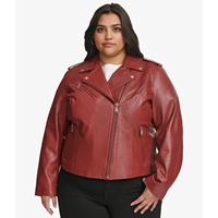 Veste de moto pour femme en cuir de mouton véritable matelassée écologique respirante Design personnalisé Taille plus