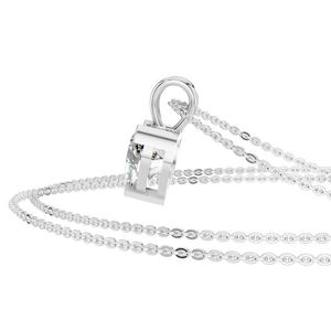 Collar con Colgante de Moissanita de Corte Corazón de 1.5ct, Oro Sólido de 14K con Baño de Rodio, Engaste de Cuatro Puntas, Cadena de Eslabones, Joyería Fina para Mujer - Product Image 2