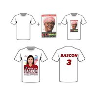 Prix compétitifs d'usine Logo personnalisé 120gsm T-shirts col rond 100% polyester fabriqué en Inde pour l'élection fabriqué en Inde