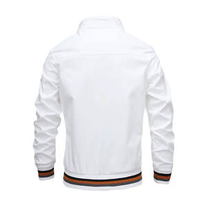 Chaqueta de bombardero Softshell de diseño personalizado para hombre de suministro directo de fábrica, cómoda, ligera de invierno con cuello levantado, servicio OEM - Product Image 2