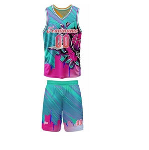 Maillot de basket-ball réversible personnalisé, maillot de basket-ball personnalisé, uniforme de basket-ball imprimé avec nom et numéro pour hommes et femmes - Product Image 2