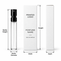 Boîte d'emballage personnalisée pour flacon de parfum, boîte en papier pliable de luxe, boîte de parfum personnalisée imprimée, emballage cosmétique, fabricant OEM