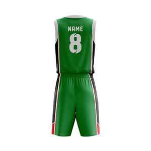 Fabricante de fábrica de uniformes de baloncesto, impresión por sublimación de poliéster, material flexible transpirable para competiciones de clubes - Product Image 4