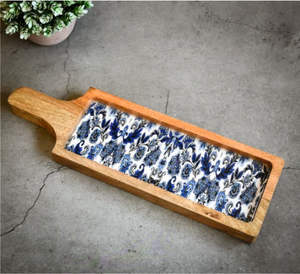 Plato de madera de diseño para servir suministros para restaurantes y hoteles - Product Image 1