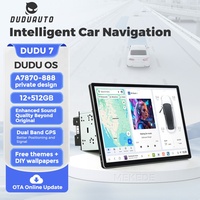 DUDUAUTO 13 Inch 2K QLED Android 13 Wireless CarPlay Android Auto WiFi GPS Universal 2 Din Head Unit Stereo Mobil
