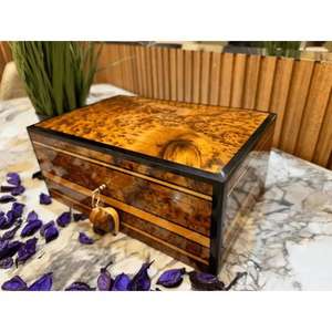 Artisanat en bois de thuya marocain de luxe, fait main, en racine de thuya naturelle, décoration traditionnelle marocaine pour la maison, cadeau - Product Image 1