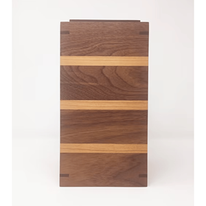 Nouvel arrivage d'urne funéraire en bois faite à la main au design rustique du Vietnam pour adultes, grande taille, vente en gros - Product Image 2