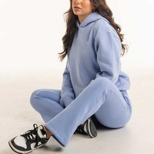 Ropa de entrenamiento de fabricante OEM, chándal para mujer, traje de jogging de talla grande, sudaderas con capucha informales personalizadas, chándal, sudadera - Product Image 3