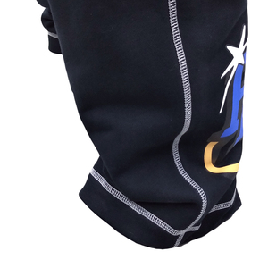 ชุดเซ็ตเสื้อฮู้ดซิปและกางเกงวอร์มพิมพ์ลายเย็บตัดกันทรงโอเวอร์ไซส์ สไตล์สตรีทแวร์ ชุดวอร์มลำลองสำหรับผู้ชาย - Product Image 6